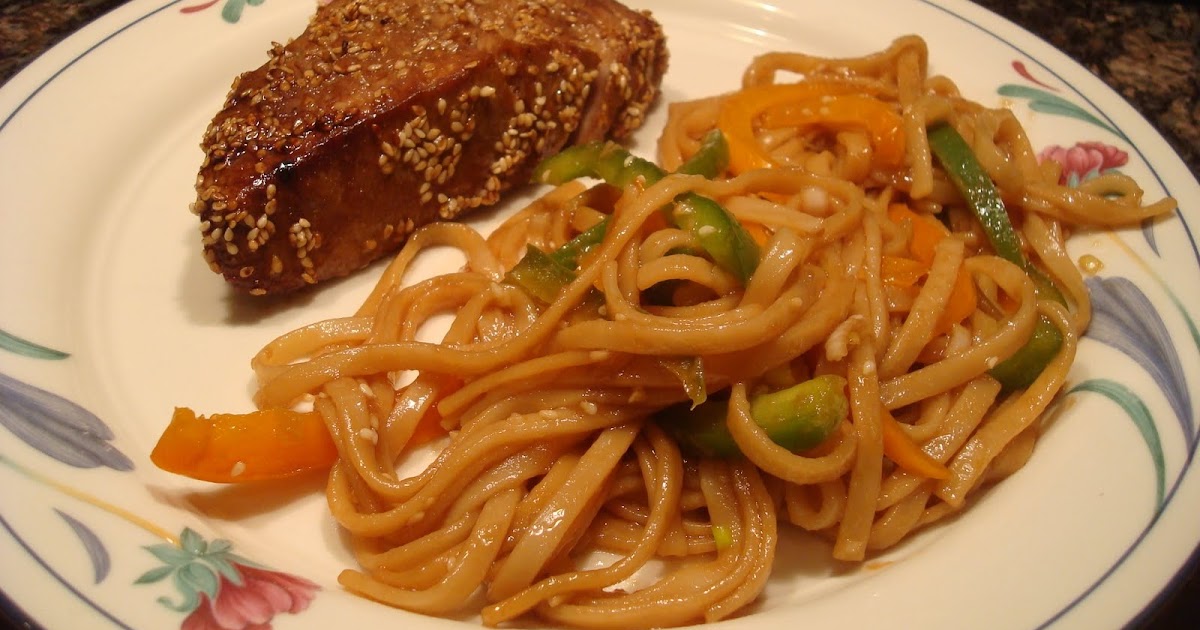 Reading, Writing, and Ravioli Recipe Sesame Seared Tuna with Udon Noodles