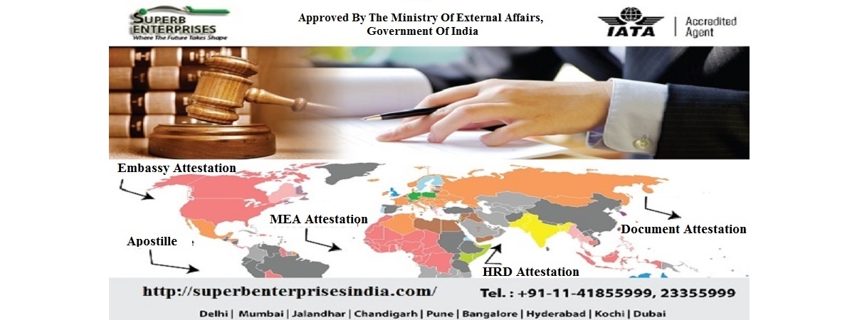 MEA, Apostille, HRD, & Embassy Certificate Attestation