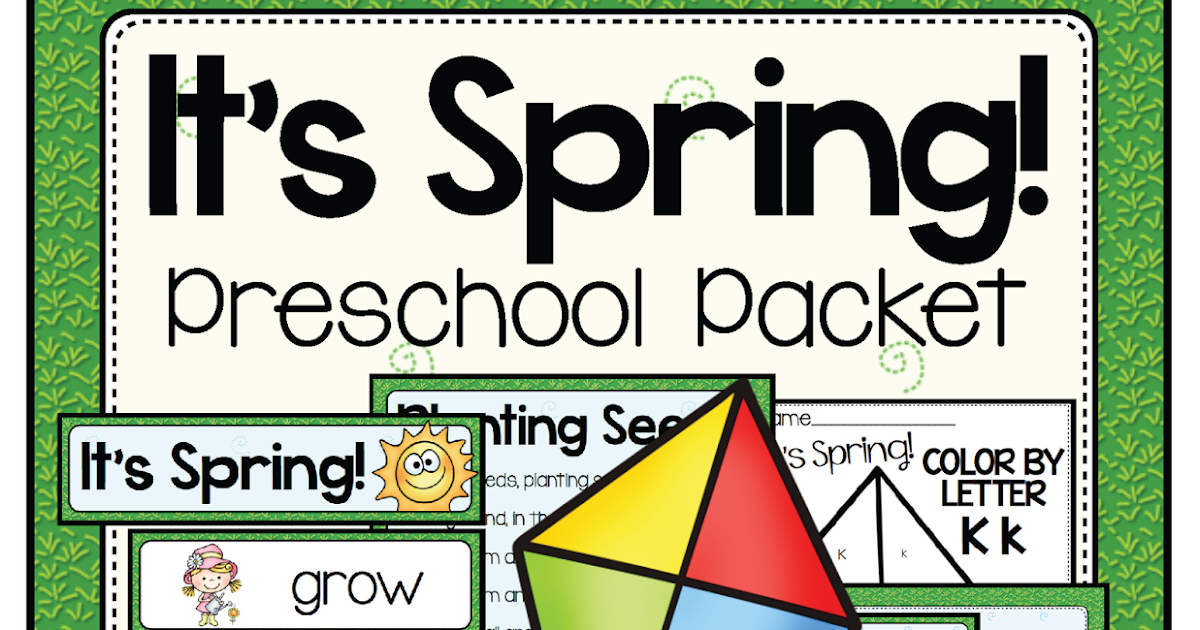Mrs. Jones' Creation Station: Spring Preschool Pack