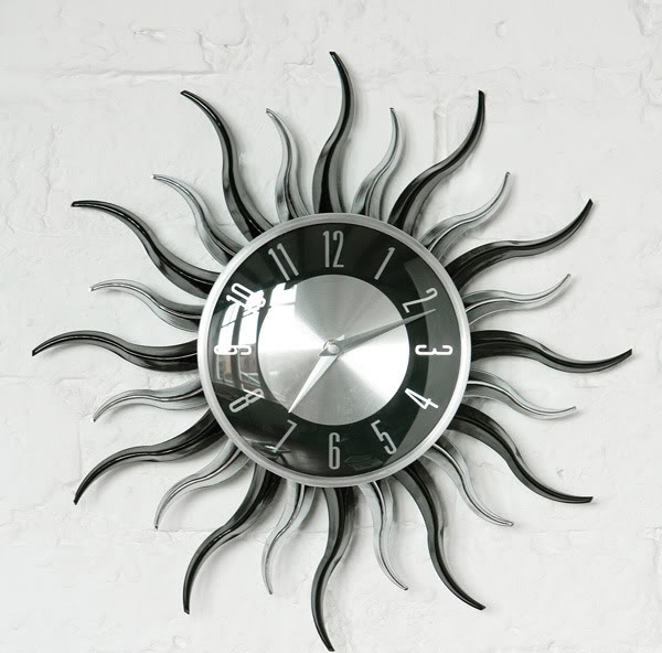 Different styles of wall clocks