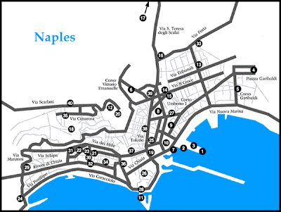 Mappa del Centro di Napoli