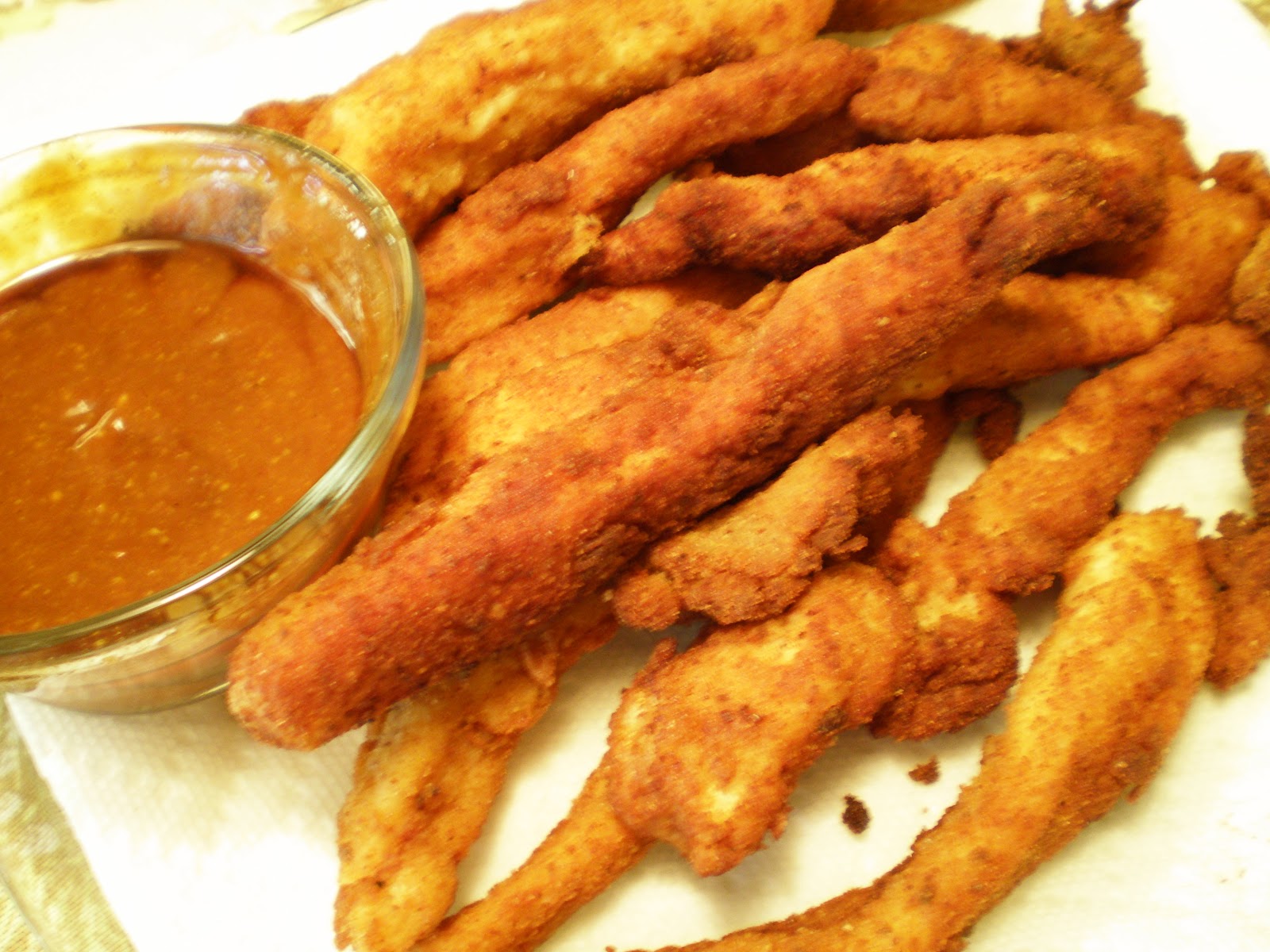 Basil and Rosemary's Kitchen Chicken Strips with Homemade Dipping Sauce