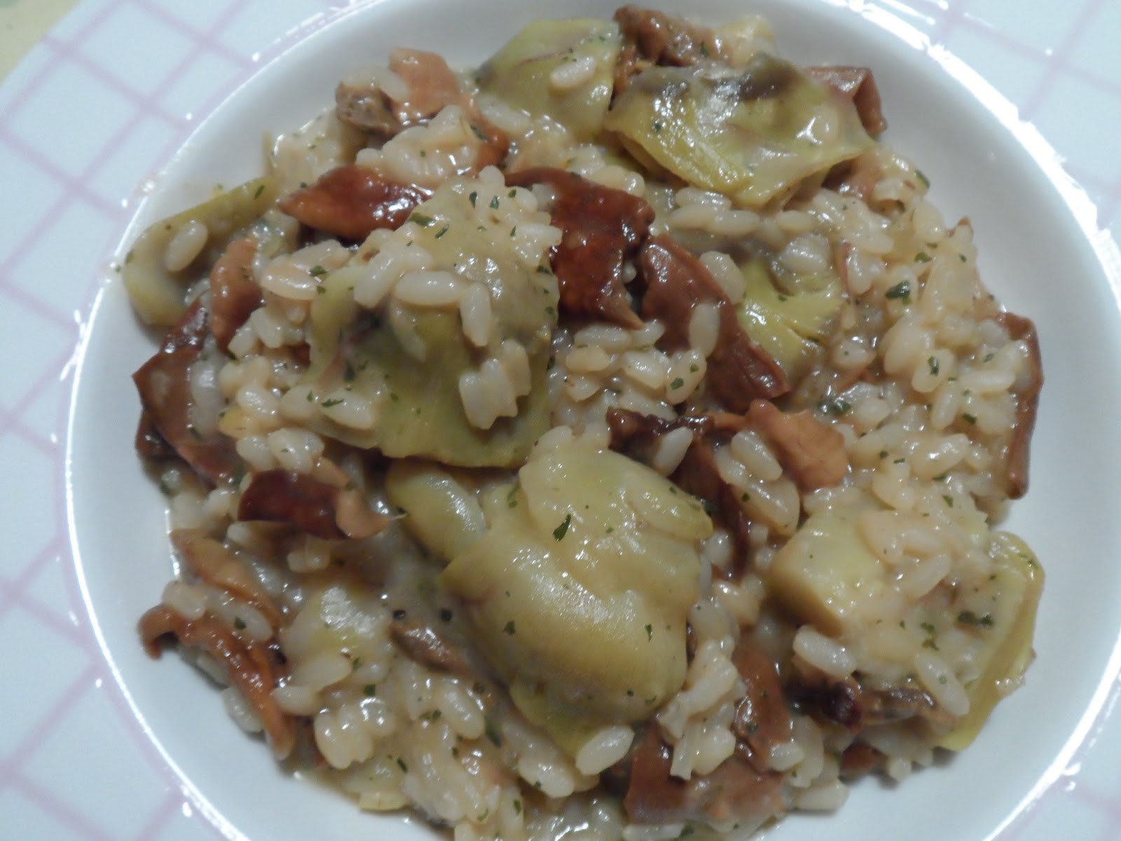Risotto ai carciofi e funghi porcini Magia in Cucina