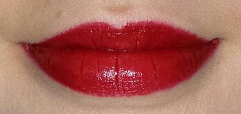 Avon Ultra Colour Indulgence Lipstick Red Dahlia Lip Swatch