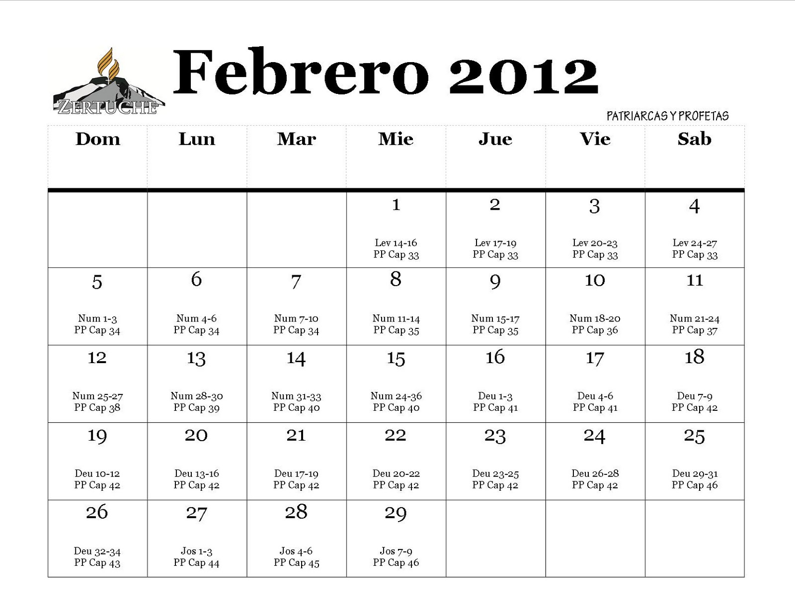 mi rincón pastoral año bíblico calendario del primer trimestre