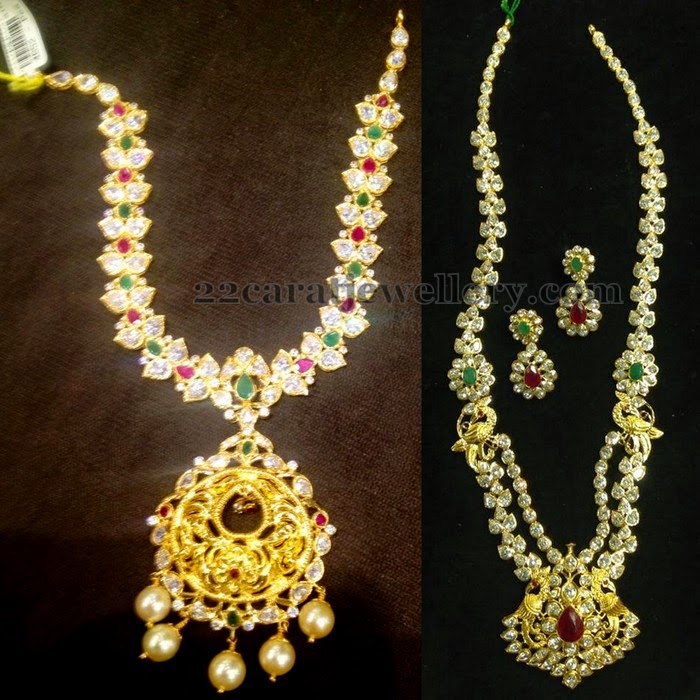 Medium Size Kundan Work Necklaces Jewellery Designs