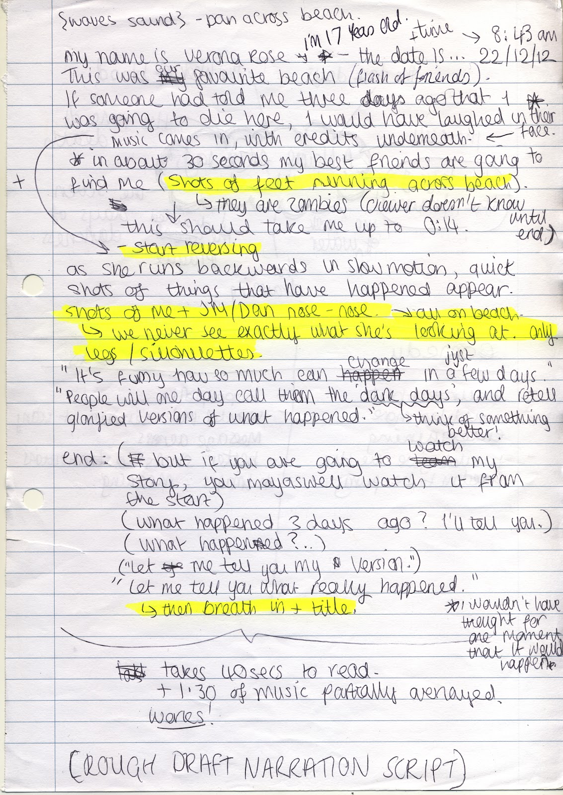 gerken a s media studies narrative script film script example