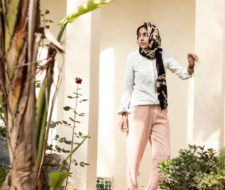 JooJoo Azad x Zara SS14 in Morocco JooJoo Azad, Zara ss14 campaign, hijab zara, morocco fashion