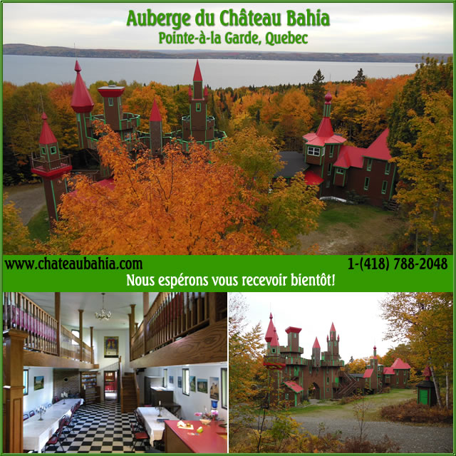 Backpackers Hostels Canada blog Auberge du Château Bahia in Pointeà