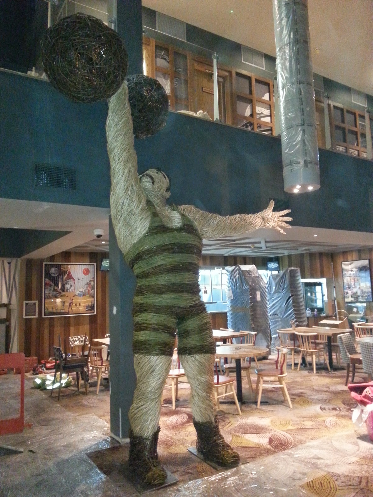 Vintage Willow Strongman Sculpture Heads To Blackpool