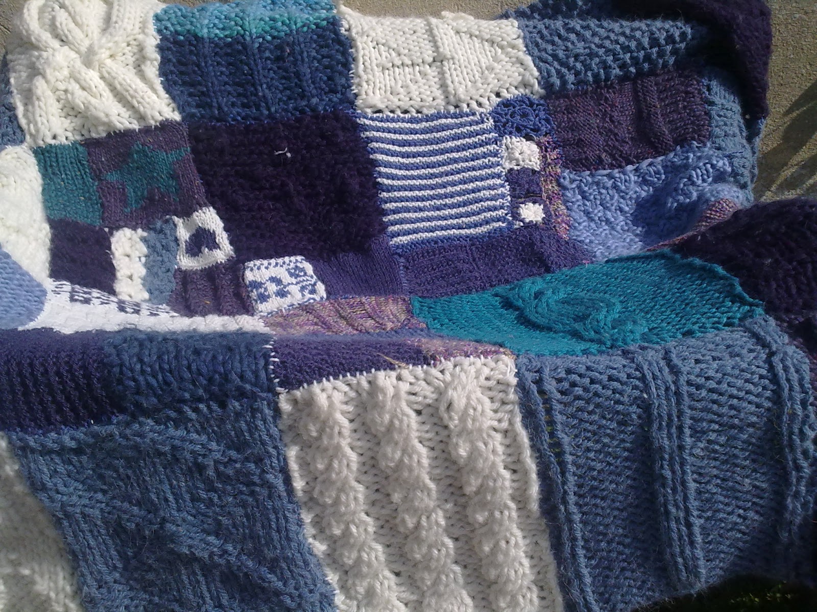 Extemporary knitting: The learn to knit Afghan AKA