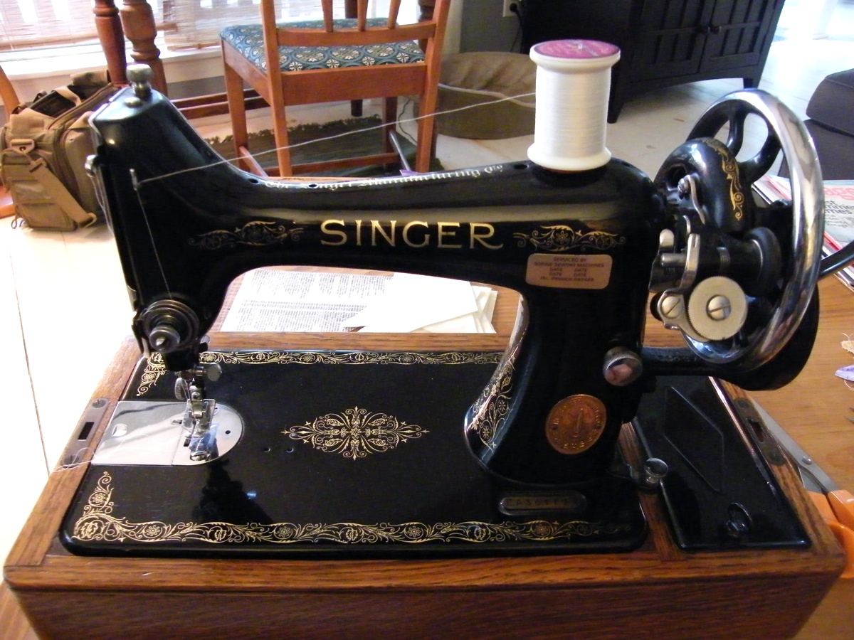 Quilting on the Crescent Hand Cranking Through the Strings