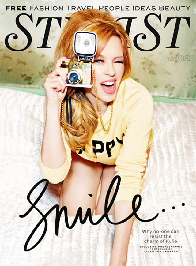Kylie Minogue en portada de la revista Stylist marzo 2014 Kylie Minogue en portada de la revista Stylist marzo 2014