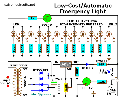 PP.TRAT: ไฟฉุกเฉินอัตโนมัติ ราคาประหยัด universal led light bar wiring diagram 