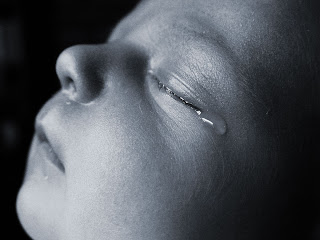 Lágrima de bebe recién nacido