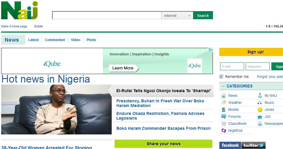 Image result for naij homepage