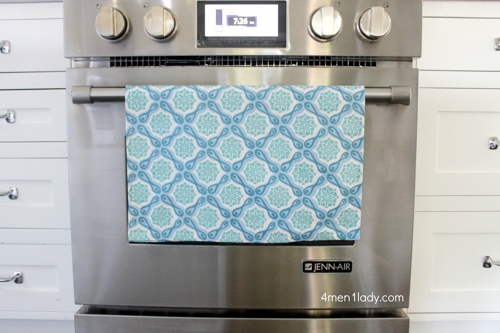 Easy fix for hanging dish towels.