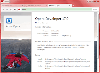 Opera Developer adalah aliran pengembang browser Opera terbaru. Ini adalah Opera untuk pengembang yang merupakan versi tepi pendarahan. Anda dapat mengharapkan banyak barang-barang mewah di sana. Namun, hal ini sangat tidak stabil dan beberapa bug jahat mungkin juga muncul dari waktu ke waktu. Opera Developer adalah aliran pengembang browser Opera terbaru. Ini adalah Opera untuk pengembang yang merupakan versi tepi pendarahan. Anda dapat mengharapkan banyak barang-barang mewah di sana. Namun, hal ini sangat tidak stabil dan beberapa bug jahat mungkin juga muncul dari waktu ke waktu.
