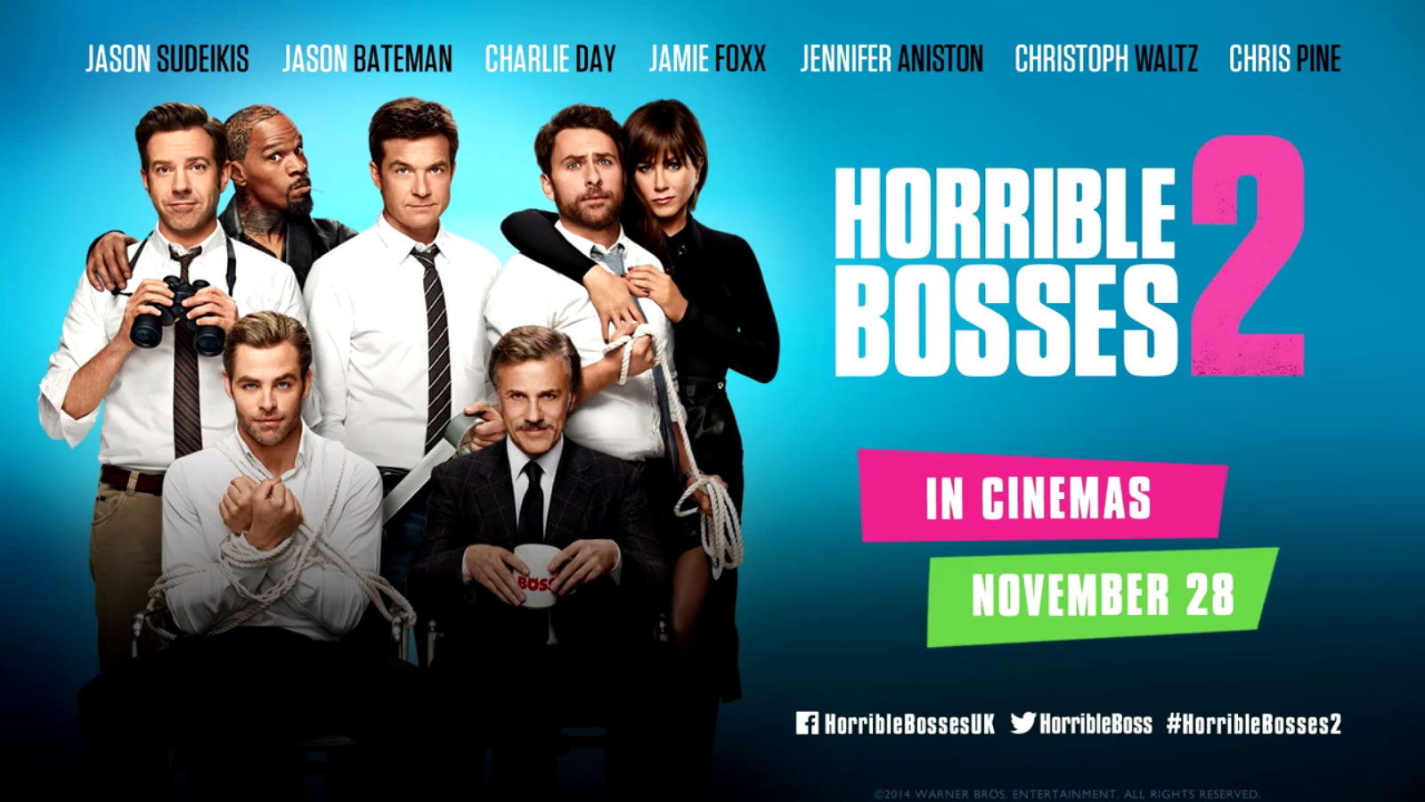 Horrible Bosses 2 [2014 USA Bluray 720p Ganool 800 MB Google Drive