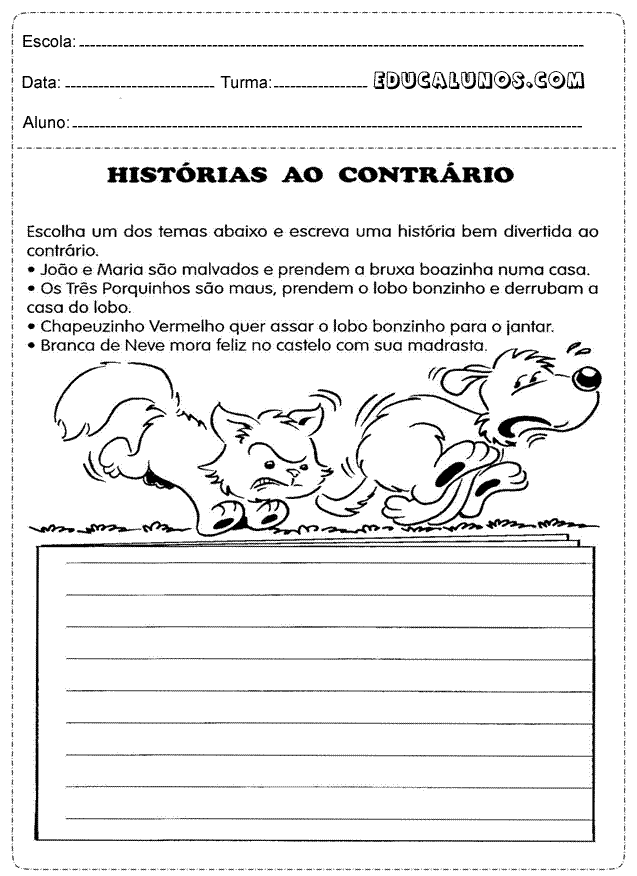 História ao contrário
