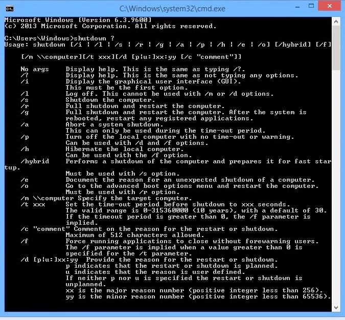 Hẹn giờ tắt máy tính laptop không dùng phần mềm win xp, win 7, win 8, win 8.1