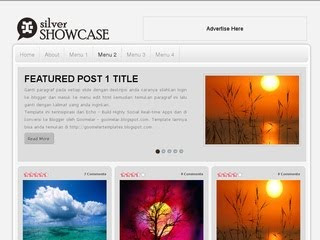 Silver Showcase Blogger Template Silver Showcase Blogger Template