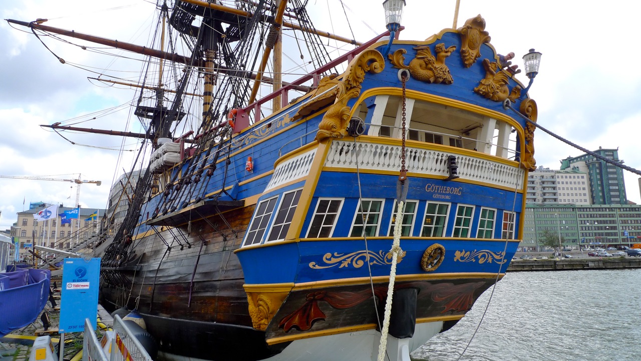 VIKTOR DONOVAN REPLICA "1745" SAILING SHIP IN GOTHENBURG
