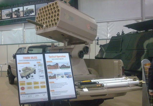 Each guided-missile platform can fire 20 rounds at once 70 mm (2.75 in) MRS(Multiple Rocket System)