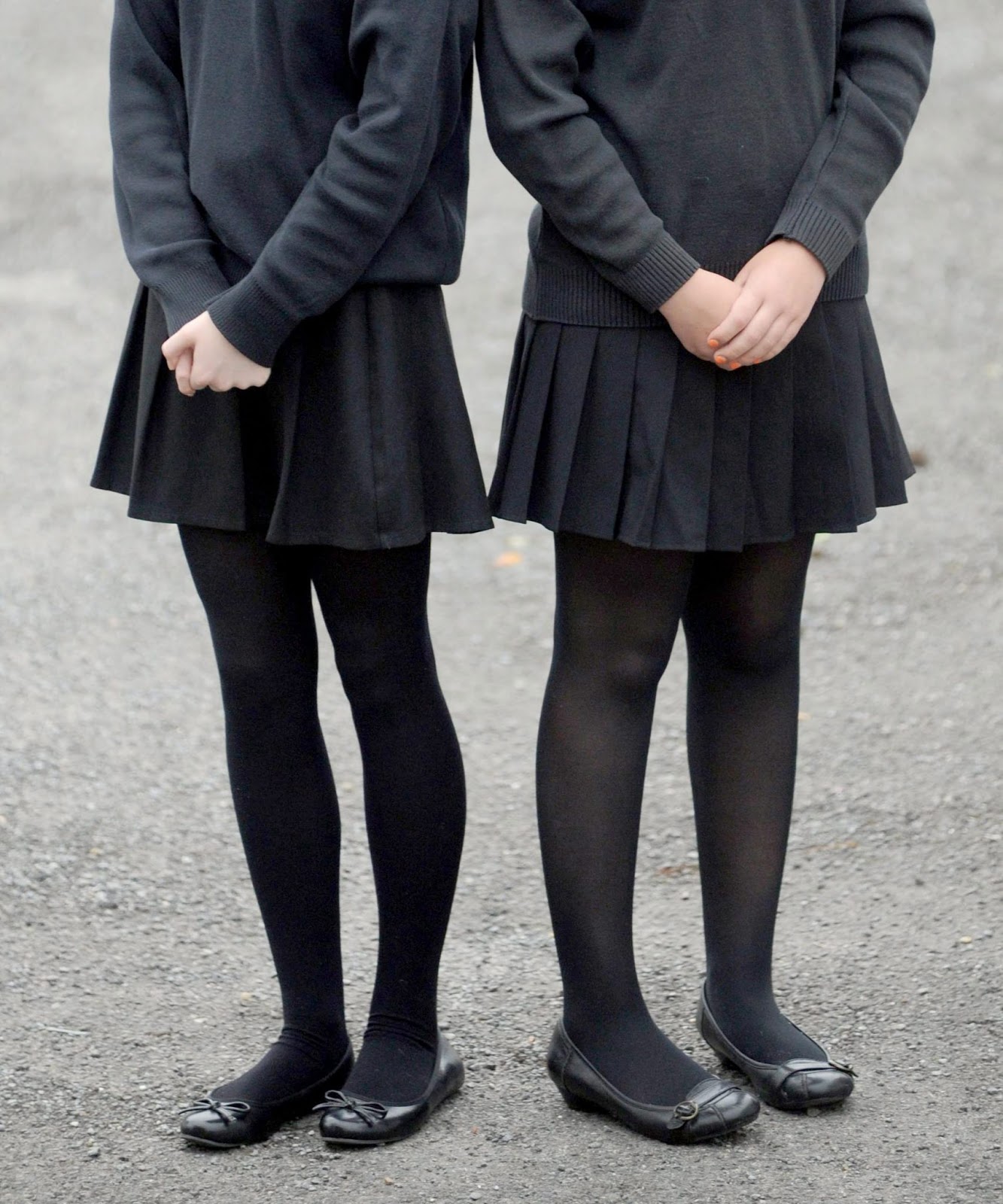 Schoolgirl uniform pantyhose