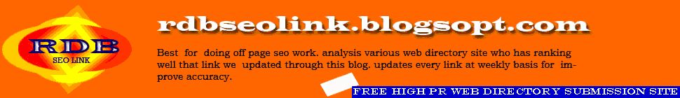 RDB seo link | Free High PR Directory Site Lists