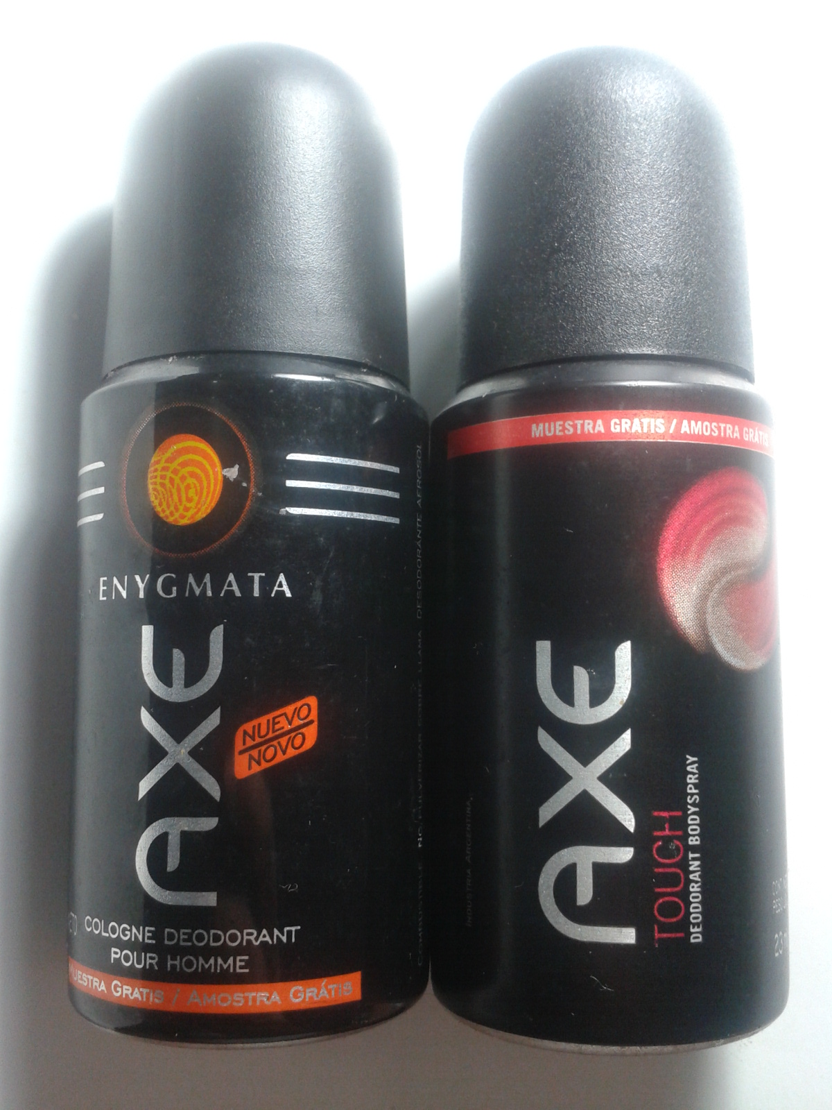 Miniaturas de Cosméticos e Amenities Axe Touch 23 ml/ 16 g e Axe