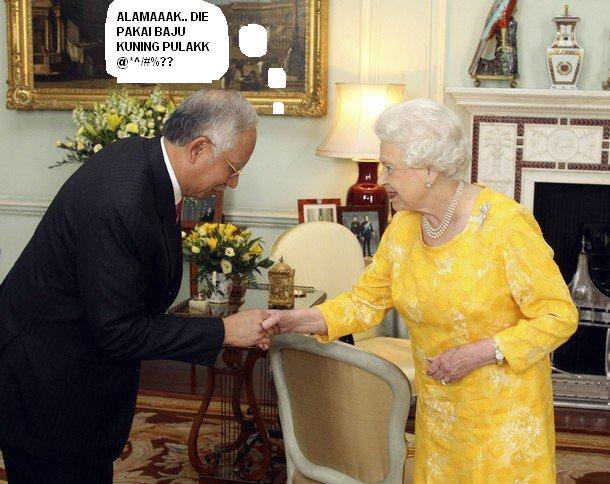 Ketahui Kaitannya Bila Ratu Elizabeth II Berbaju Kuning Dengan Bersih 2.0 dan Najib!!