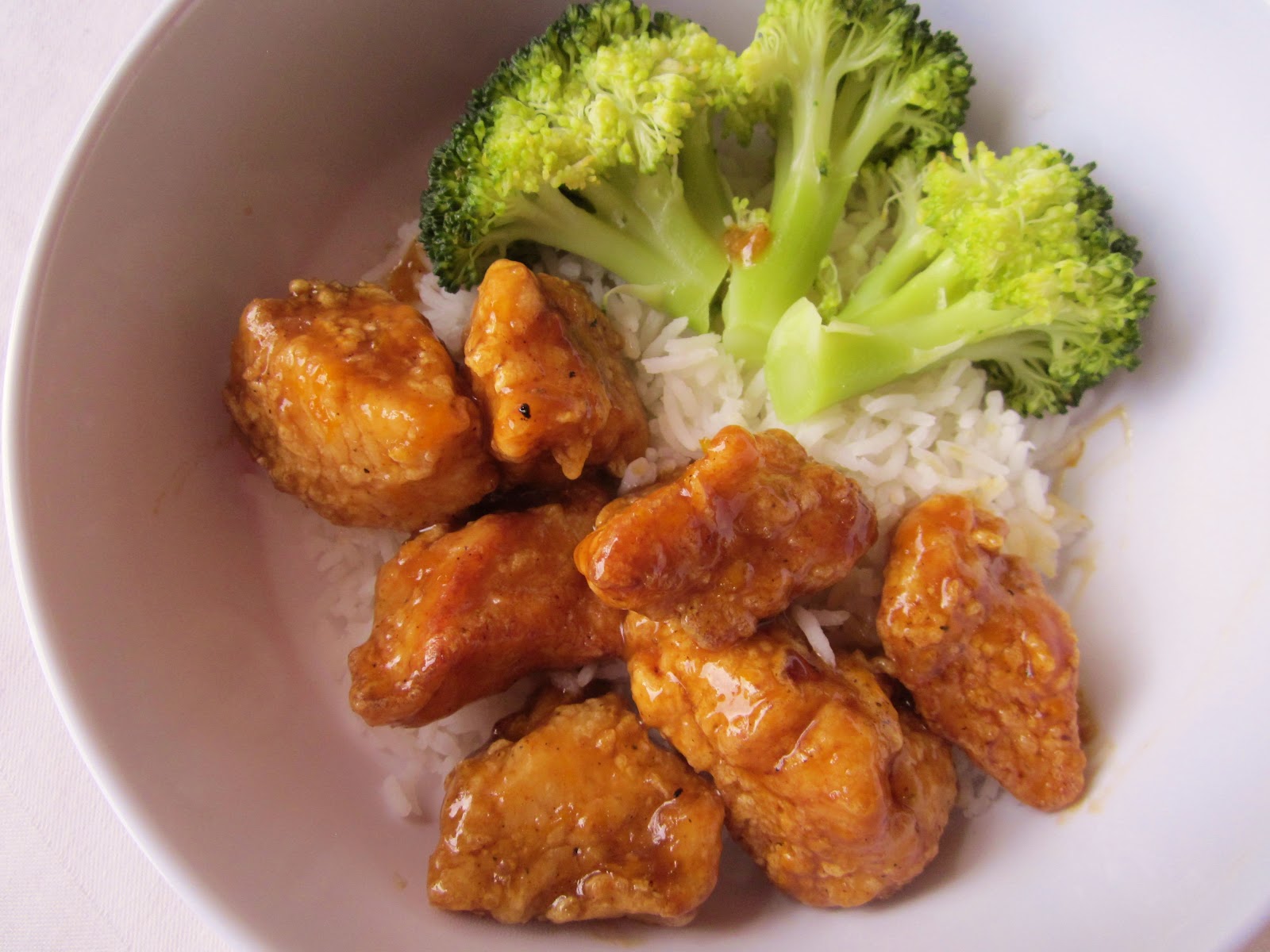 Dimples & Delights Orange Chicken with Broccoli