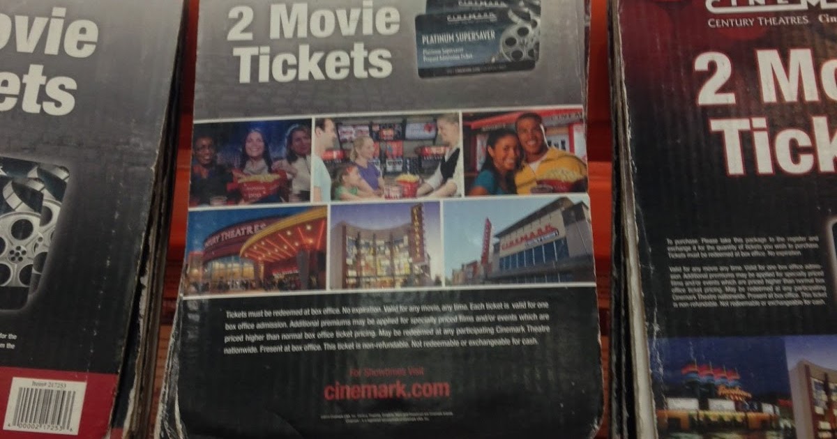 Cinemark Theaters Movie Tickets (qty 2) Costco Weekender