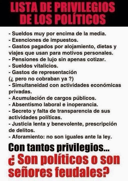 Políticos: fiel reflejo de esta sociedad decadente, ignorante y cobarde: