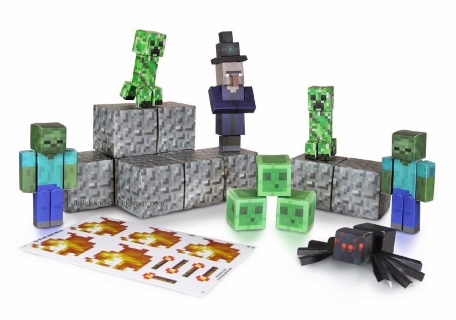 Paper Craft Minecraft Jazwares Papercraft Wooden Plank Block