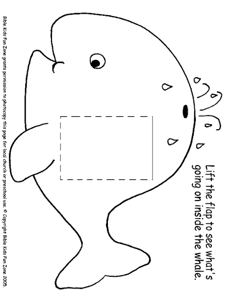 Jonah and Whale Craft Printable