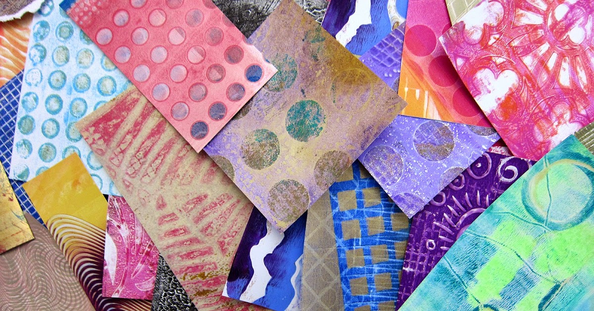 Printing with Gelli Arts® Gelli™ Printing Artist Trading Blocks!
