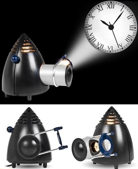 Reloj de manecillas que proyecta la hora en la pared | La Guarida Geek