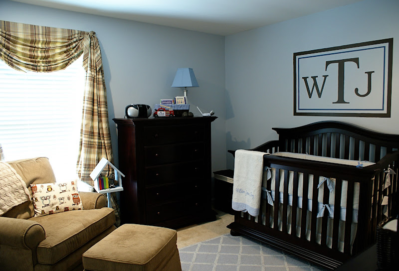 Sweet baby boy nursery title=