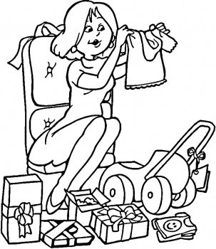 Regalos de Baby Shower para colorear | Dibujos para Colorear Infantil