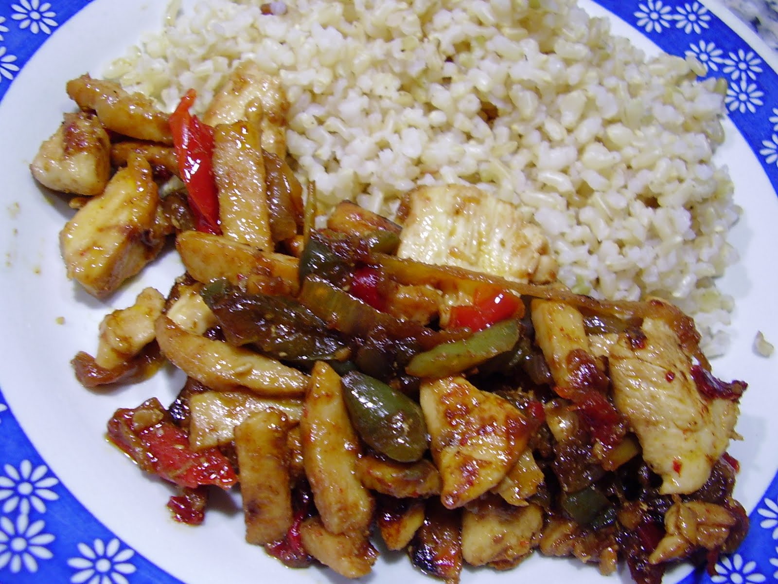 Choconata Relleno de Fajitas con Arroz Integral