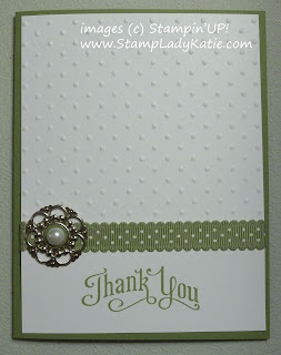 card made with Stampin'UP!'s Builder Brads