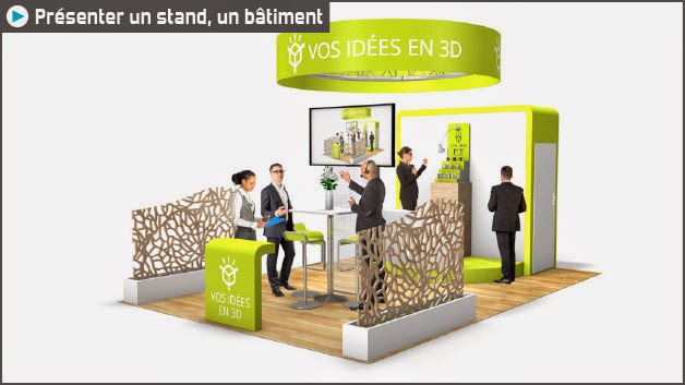 Animation 3d de stand, animation 3d immobilière