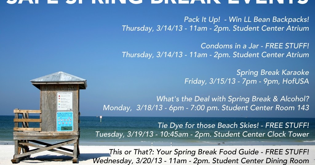 Hofstra Student Life Safe Spring Break!