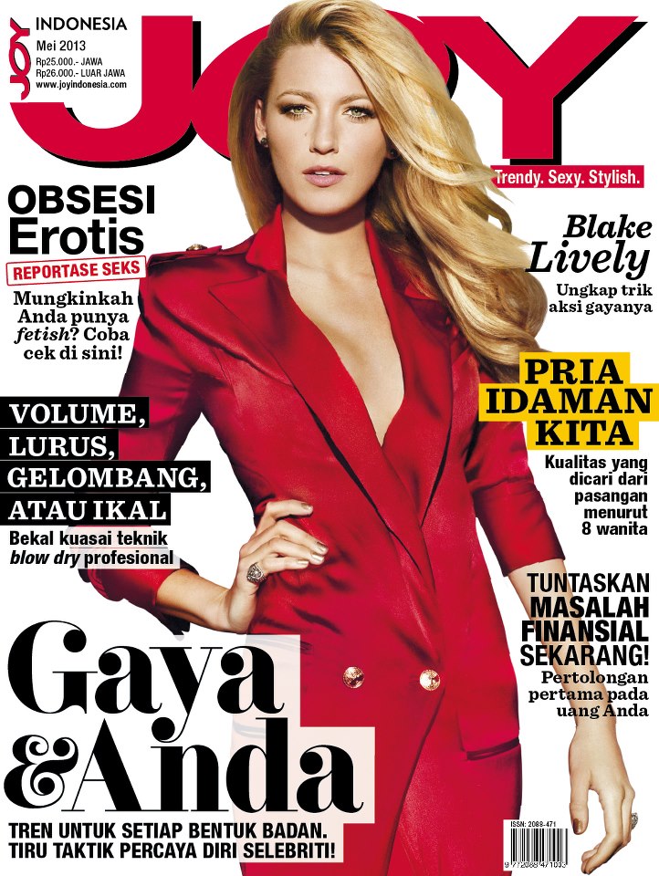 Blake Lively for Joy Magazine Indonesia : May 2013 |MagSpider