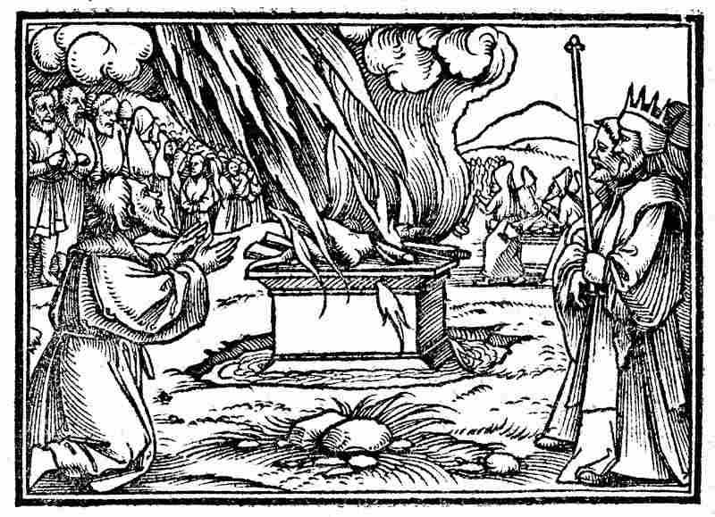 Elijah Challenges Prophets Baal Coloring Pages Elijah Challenges Prophets Baal Coloring Pages