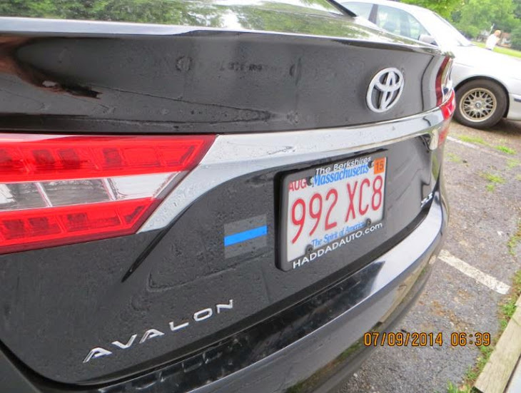 This Black Toyota Avalon was at the 7/9/14 Brady Lake Village council meeting.