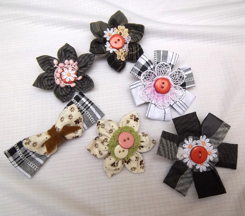 Fabric Brooches Nimble Fingers Zone