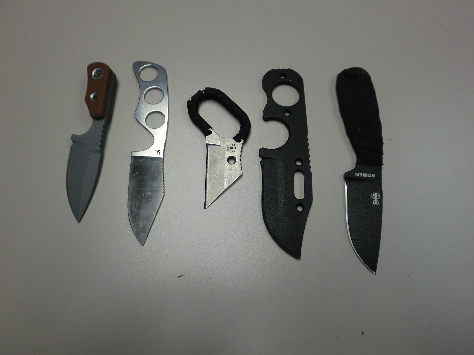 From the Far North Small EDC and Tactical Fixed Blade Knife Comparison